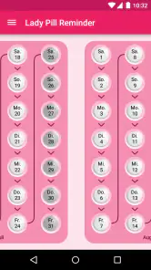 Lady Pill Reminder screenshot