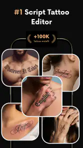 lettering Tattoo - Font Design screenshot