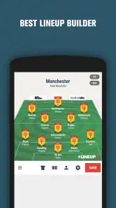 LINEUP11: Fußballaufstellung screenshot