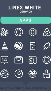 LineX White Icon Pack screenshot