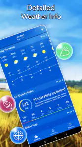 Lokales Wetter：Alarm-Widget screenshot