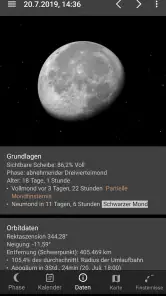 Lunarskop Pro Mondansicht screenshot