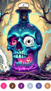 Macabre Color Paint By Number screenshot