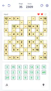 Mathematik-Puzzles - Crossmath screenshot