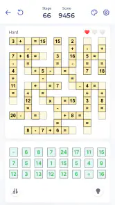 Mathematik-Puzzles - Crossmath screenshot