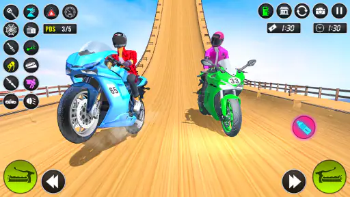 Mega Echtes Fahrrad Rennspiele screenshot