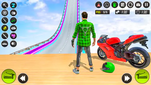 Mega Echtes Fahrrad Rennspiele screenshot