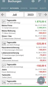 Mein Haushaltsbuch screenshot