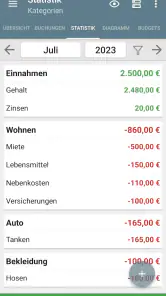 Mein Haushaltsbuch screenshot