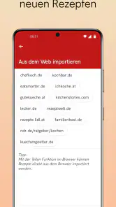 Mein Kochbuch, Rezepte sammeln screenshot