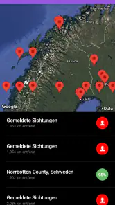 Meine Polarlicht-Vorhersage screenshot
