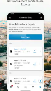 Mercedes-Benz Fahrtenbuch screenshot