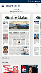 Merkur ePaper screenshot