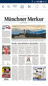 Merkur ePaper screenshot