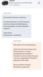 mobile.de - Lead Manager screenshot