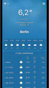 Mobilewetter screenshot