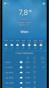 Mobilewetter screenshot