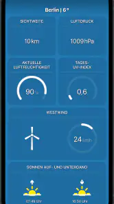 Mobilewetter screenshot