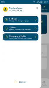 MTN MoMo screenshot