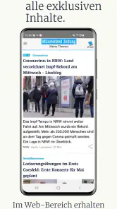Münsterland Zeitung screenshot