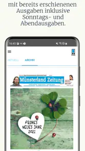 Münsterland Zeitung screenshot