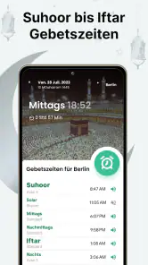 Muslim: Gebetszeiten, Qibla screenshot