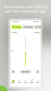 myPhonak screenshot