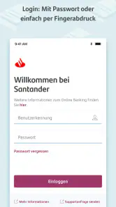 MySantander Banking screenshot
