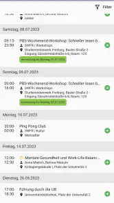myUFR - Universität Freiburg screenshot