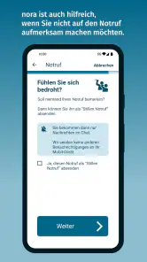 nora - Notruf-App screenshot