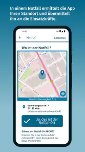 nora - Notruf-App screenshot