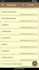 Notepad - einfache Notizen screenshot