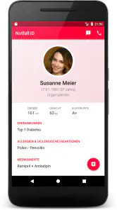 Notfall ID (premium) screenshot