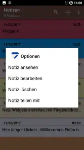 Notizen App Deutsch screenshot