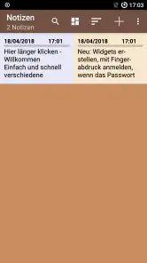 Notizen App Deutsch screenshot