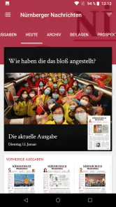 Nürnberger Nachrichten E-Paper screenshot