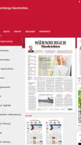 Nürnberger Nachrichten E-Paper screenshot