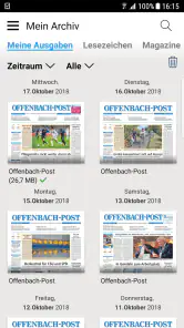 Offenbach-Post E-Paper screenshot