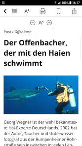 Offenbach-Post E-Paper screenshot