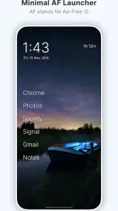 Olauncher. Minimal AF Launcher screenshot
