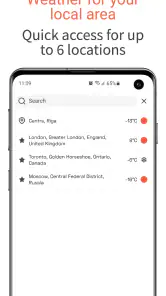 OpenWeather screenshot