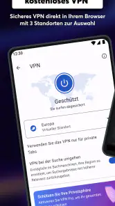 Opera Browser beta mit KI screenshot