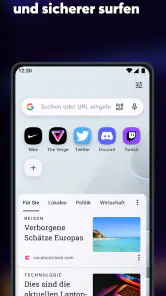 Opera Browser beta mit KI screenshot
