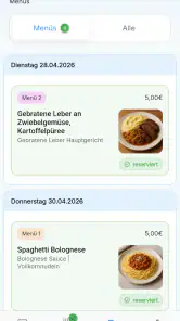 PCA Kantine screenshot