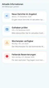 PCA Kantine screenshot