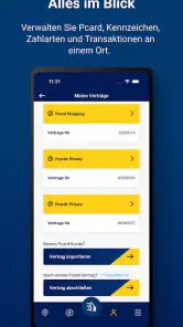 Pcard App | Parken & Laden screenshot
