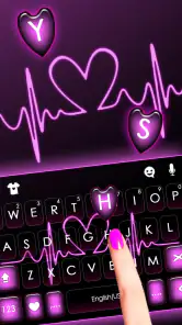 Pink RGB Heart Themen screenshot