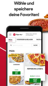 Pizza Hut Deutschland screenshot