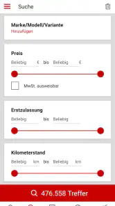 PKW.de - Gebrauchtwagen-Börse screenshot