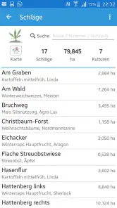 Plantivo Ackerschlagkartei screenshot
